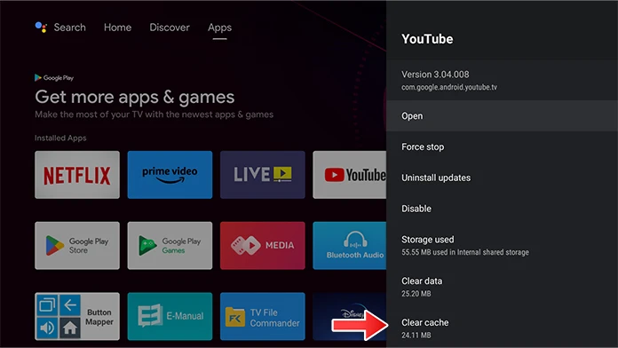 حالا گزینه Apps option را انتخاب کنید 